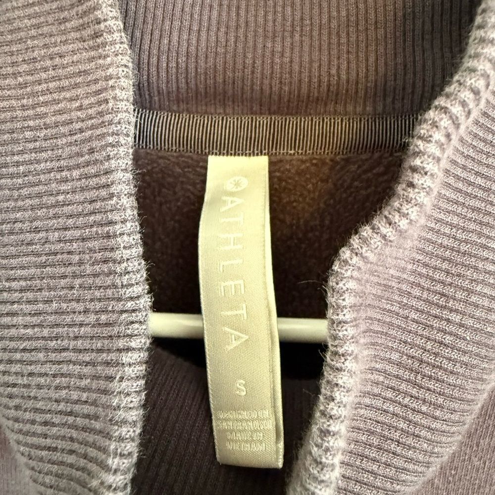 Athleta Cozy Karma Side Zip Funnel Neck Sweatshirt - Picture 4 of 4